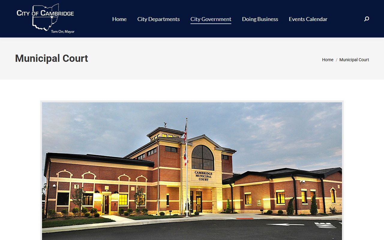 Guernsey County court records after jail arrest through Cambridge Municipal Court